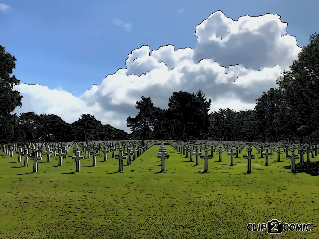 Vylodění v Normandii US hřbitov