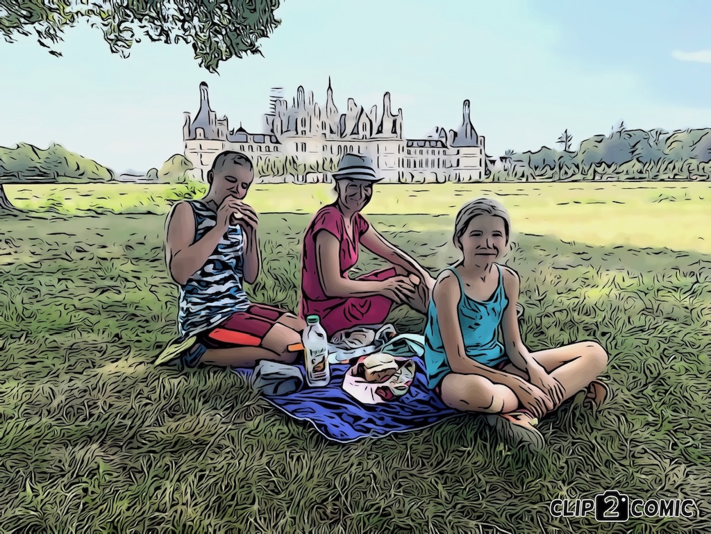Piknik u zámku Chambord